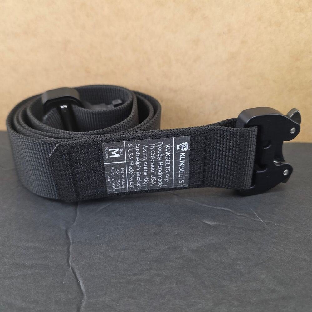 Klik Belts tactical cobra buckle belt in black Size M